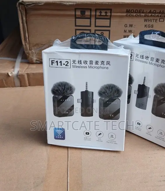 F11-2 Wireless Collar Microphone for TikTok, YouTube - 1