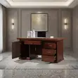 1.4m Executive Modern Mahogany Home Office Desk - 5