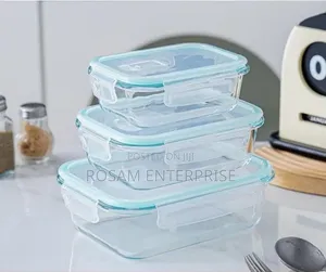 3pc High Borosilicate Food Containers