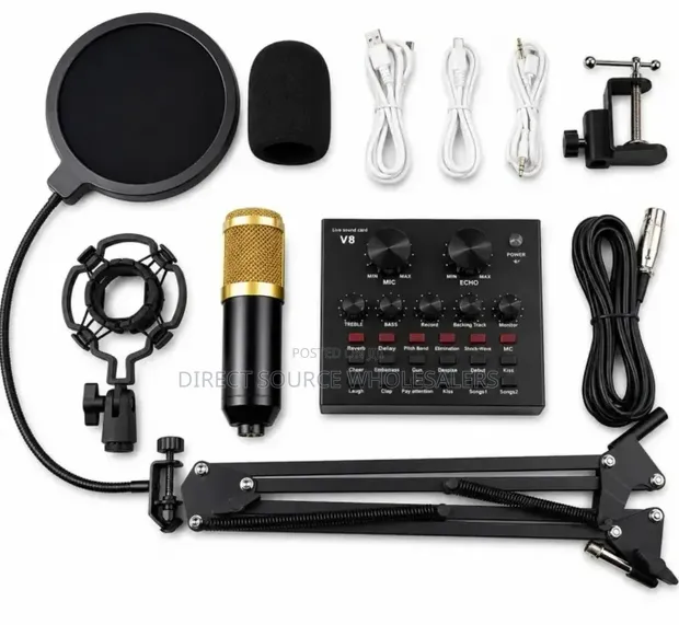 BM800 V8SK Condenser Microphone for Clear Recording - 1