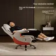 PU Leather Reclining CEO's Office Chair - Brown - 5