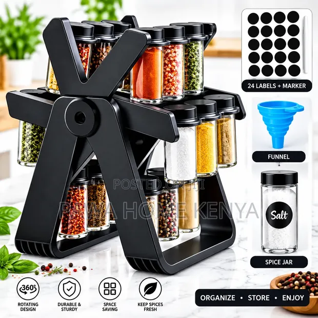 Windmill 18 Jar Rotating Spice Rack - 1