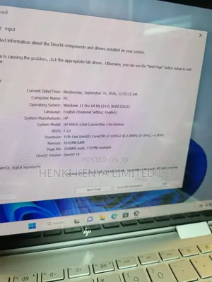 Laptop HP Envy x360 8GB RAM, 512GB SSD, Intel Core i7