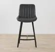 Metal Frame Leather Bar Stool - Brand New - 1