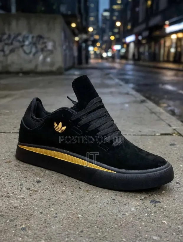 Adidas Saloba Black/Gold Sneakers - 1