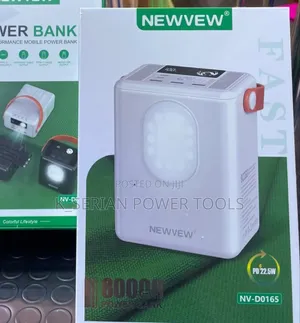 NewView NV-D0165 Power Bank 80000mAh na Mwanga wa LED