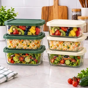 3 Pcs Glass Food Storage Containers (750ml)