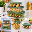 3 Pcs Glass Food Storage Containers (750ml) - 2