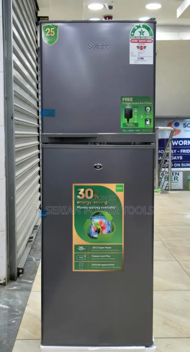 Syinix 137L Double Door Fridge - 1