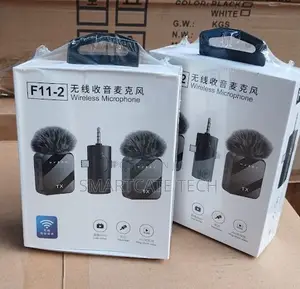 F11-2 Dual Wireless Lapel Mic for Vlogging/Interviews