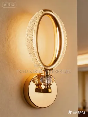 Lampe za Kipekee za Ukutani za Kristali - Dhahabu