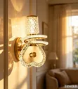 Unique Crystal Wall Lamps - Gold Finish - 3