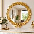 Bow Wall Mirror - Gold - 2