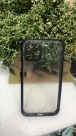 Transparent Case with Black Silicone Bumper for iPhone 13 Pro - 2