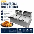 Macro 12L Stainless Steel Double Tank Fryer (6L+6L) - 2