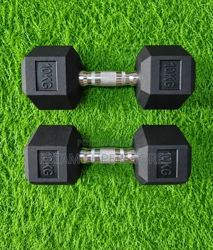 Dumbbell ya Hexagon 10kg (Jozi)