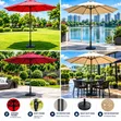 2.7m Parasol Garden Umbrella with Replaceable Cloth - 1