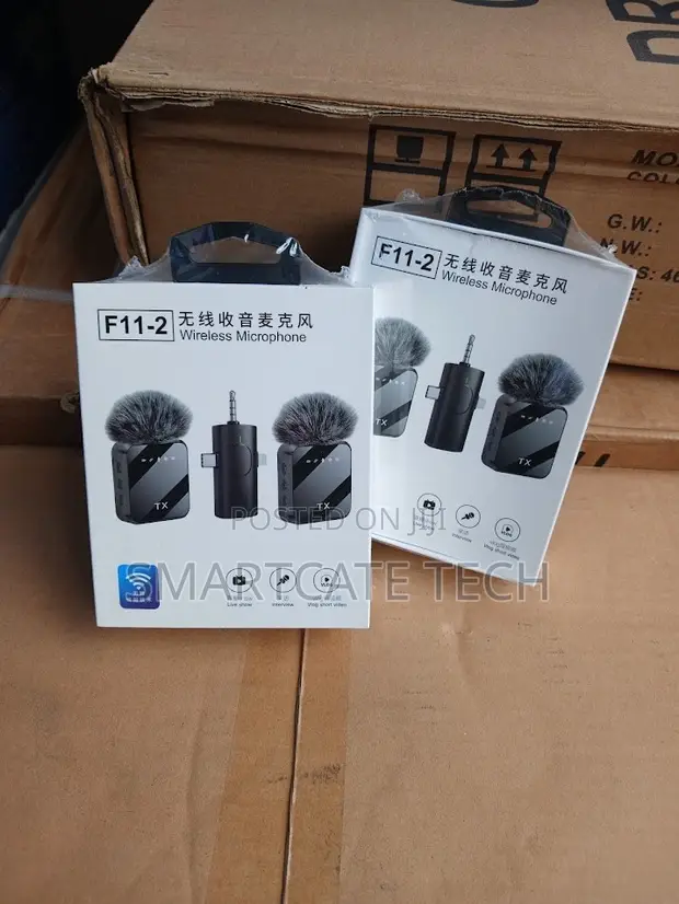 F11-2 Dual Wireless Clip Microphone for Videos - 1
