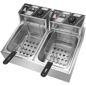 Nunix DF-6D Fryer Mbili ya Umeme 12L