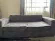 Used Grey 5 Seater Sofa Set - 1