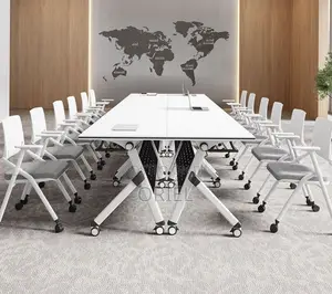 1.2M White Foldable Conference Table