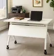 1.2M White Foldable Conference Table - 4