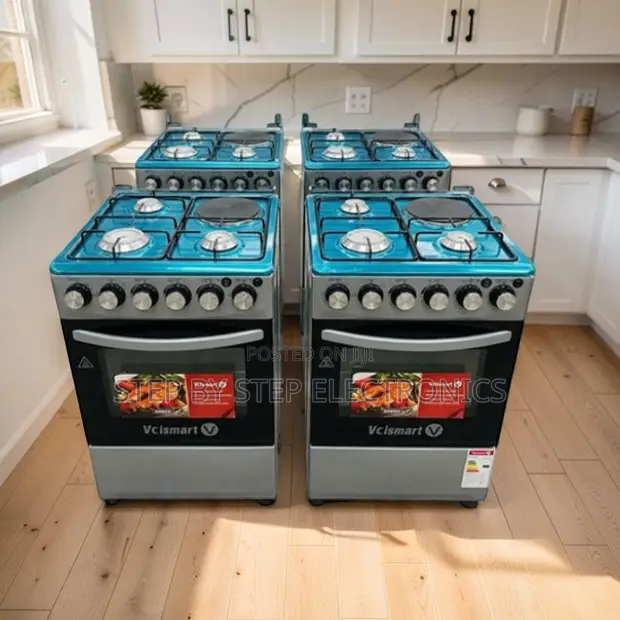 3 Gas Burners + 1 Electric Free Standing Cooker - 1