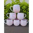 Ceramic 6-Piece Mug Set - Pink - 2