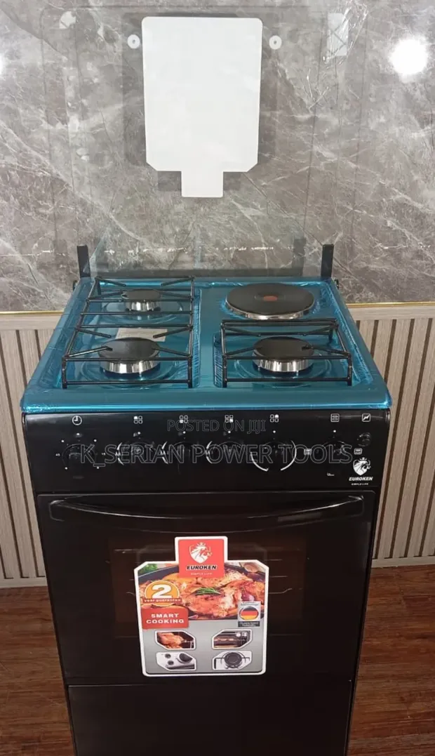 Euroken 50x55cm 3+1 Standing Cooker with Electric Oven - 1