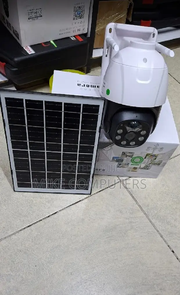 Kamera ya CCTV ya V380 Pro Solar Dual Lens 4G - 1