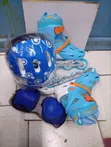 Roller Skates (M) Bluu Ukubwa 34-38 - 1