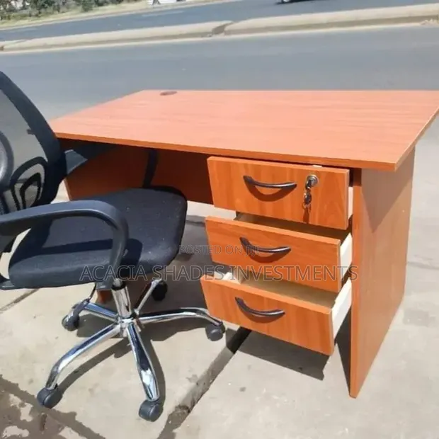 SK 1.2m Mesh Swivel Office Desk - 1