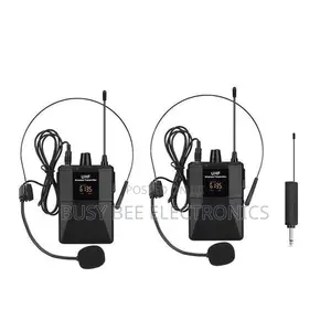 BNK 4-Ch UHF Wireless Lavalier Headset Microphone
