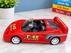 Gari la Mchezo la Mfano la F-40 Likiwa Jekundu