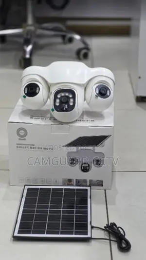 3-Lens PTZ Solar 4G Smart Camera