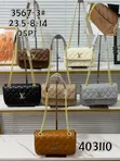 Ladies Genuine Leather Chain Handbag - 1