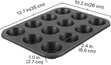 Nonstick 12-Hole Cupcake Baking Tin - 2