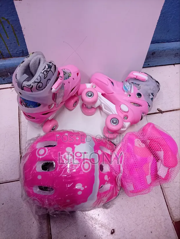 Roller Skates (Size 31-34) - Pink - 1