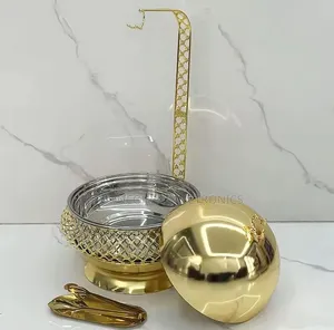 Chafing Dish ya Dhahabu ya Lita 8 na Dekli la Kunyongwa