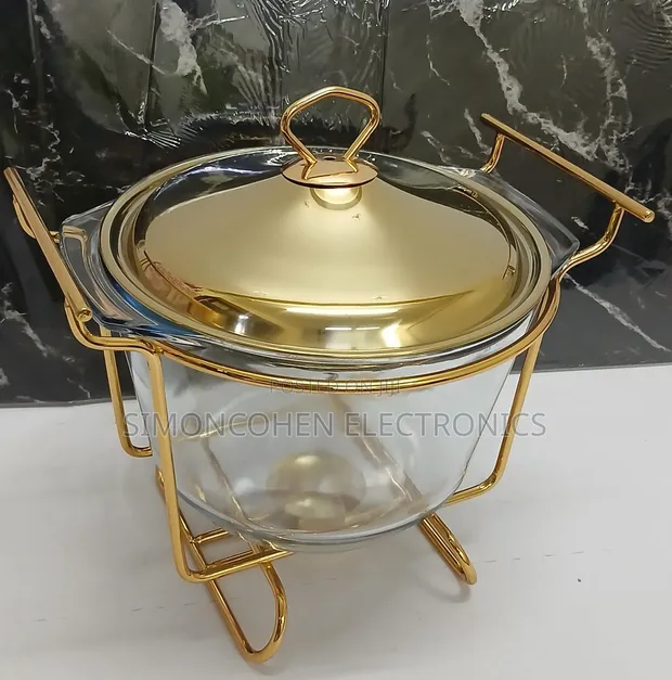 4L Glass Chafing Dish Soup Pot - 1