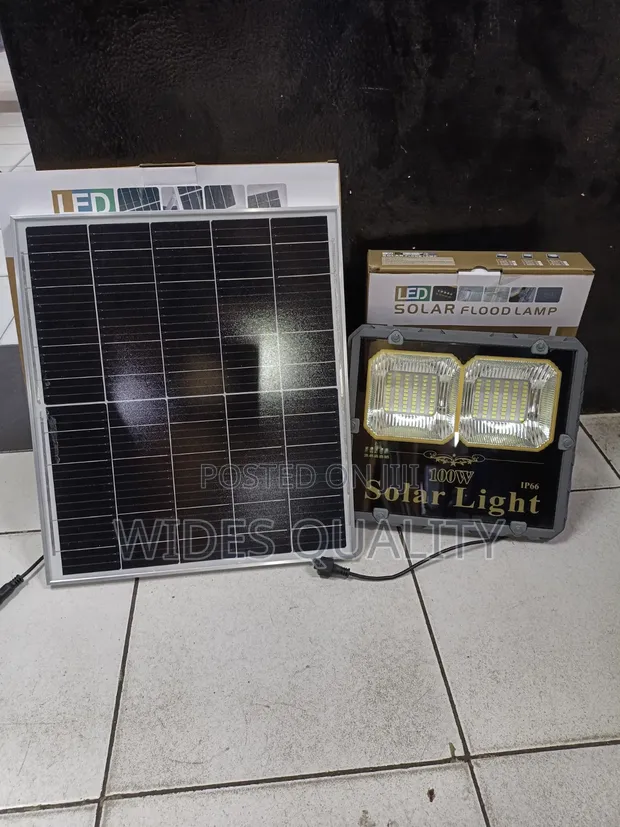 100W Waterproof LED Solar Flood Light - 1