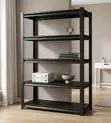 Black Metallic 5-Tier Office Storage Rack - 2