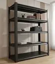 Black Metallic 5-Tier Office Storage Rack - 5