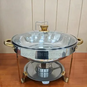4.5L Stainless Steel Chafing Dish with Glass Lid