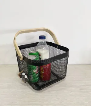 Meshed Modern Rectangular Storage Basket