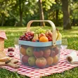 Meshed Modern Rectangular Storage Basket - 5