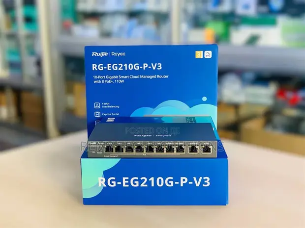 Ruijie RG-EG210G-P-V3 Cloud Managed PoE Router - 1