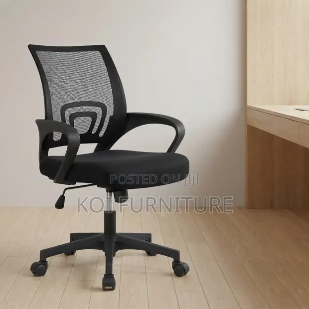 Kiti cha Ofisi cha Mesh chenye Mgongo wa Kati cha Ergonomic - 1