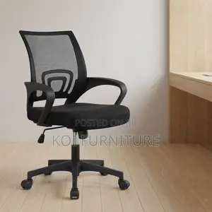 Kiti cha Ofisi cha Mesh chenye Mgongo wa Kati cha Ergonomic