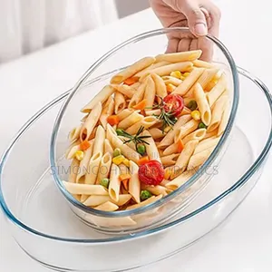 2-Piece Glass Oval Baking Dish Set